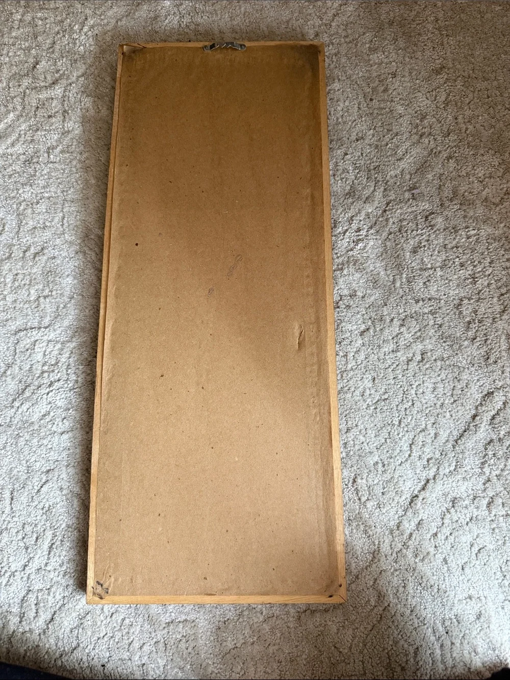 Handcrafted Pink House Needlepoint Wall Mirror
